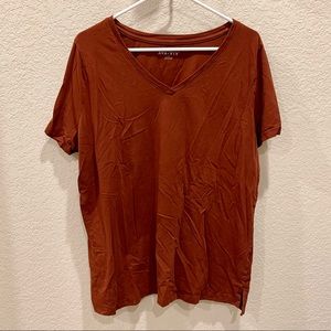 Ava & Viv, 1X Rust Red T-shirt